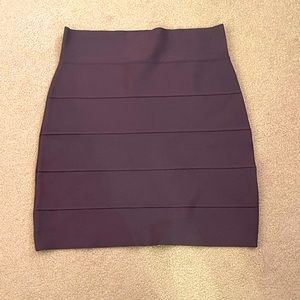 BCBGmaxazria women’s bandaged dark gray skirt